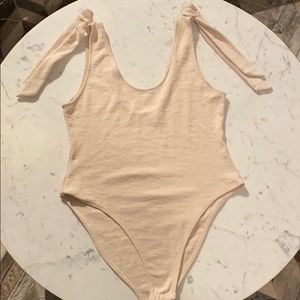 Flirty mink pink body suit